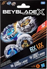 Beyblade X - Cowl Sphinx 1-80GF & Crest Leon 7-60GN (2-Pack)